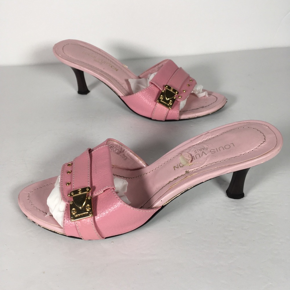 Pink Louis Vuitton Heels size 7.5